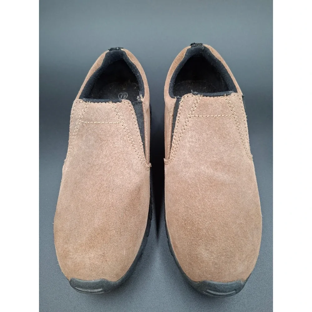 Northwest Territory Mens Size 7.5 Tan Suede Slip‎ On Loafers Rugged Work Shoes